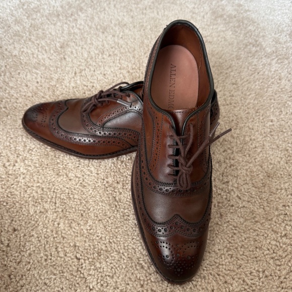 Allen Edmonds Wingtips - McAllister, Chili - Picture 3 of 9